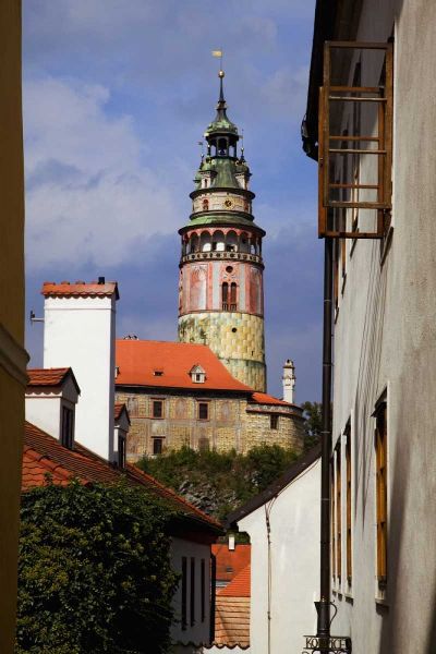 Czech Republic, Cesky Krumlov and Chateau tower